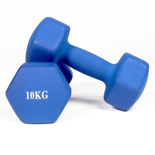Neoprenbeschichtete Hanteln (2er-Set) 10 kg Gladiatorfit