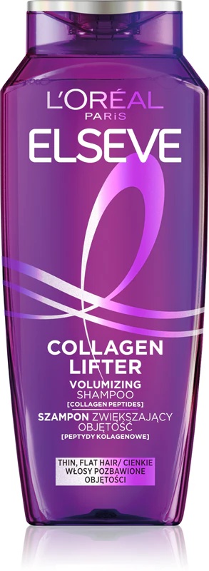 L'Oréal Paris Elseve Collagen Lifter apimtį suteikiantis šampūnas