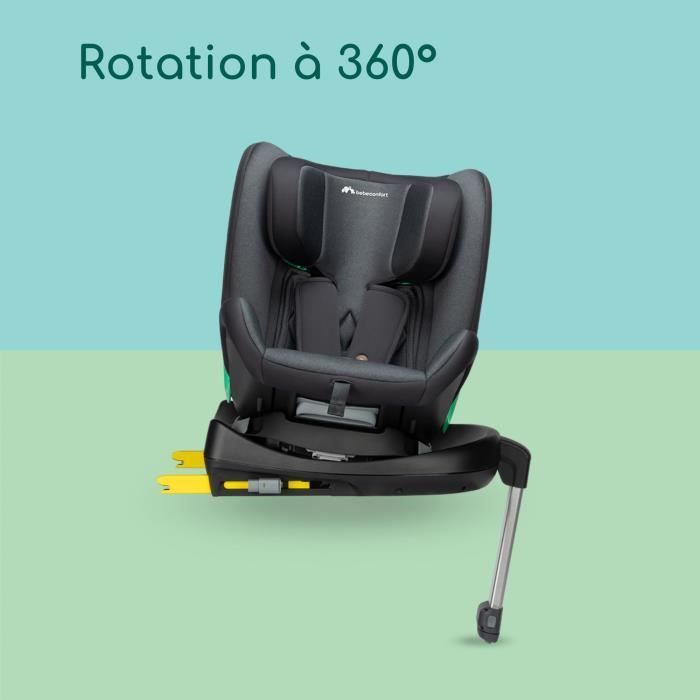 BEBECONFORT EvolveFix PLUS i-Size 0/1/2/3 Konvertibelt bilsete - 360° svingbart - Isofix - 0 til 12 år (36 kg) - 40-150 cm - Tonet grafitt