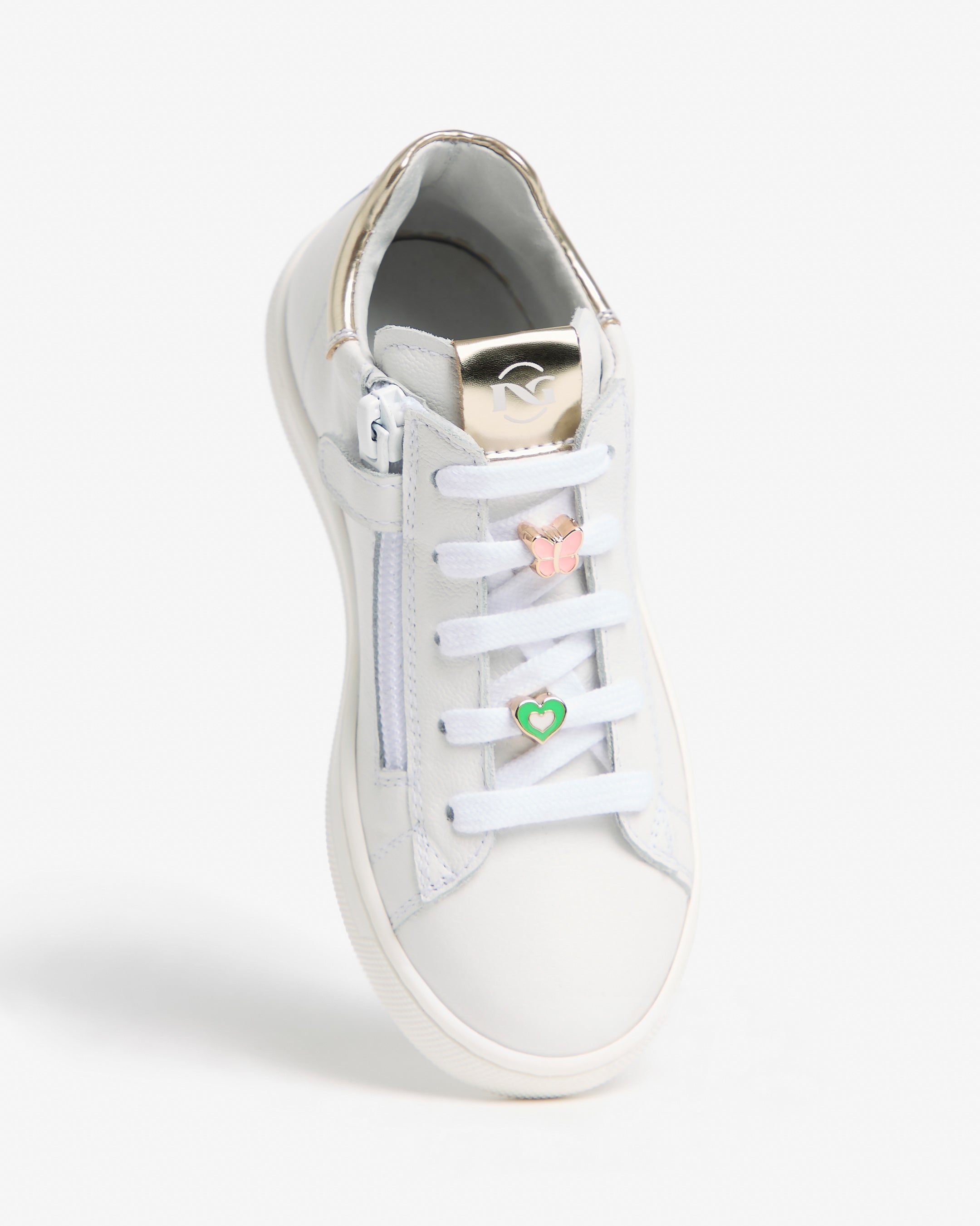  Junior-Sneaker für Mädchen aus Leder und Funktionsmaterial