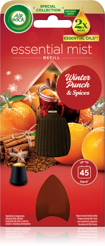 Refil para Difusor Air Wick Essential Mist Winter Punch & Spices