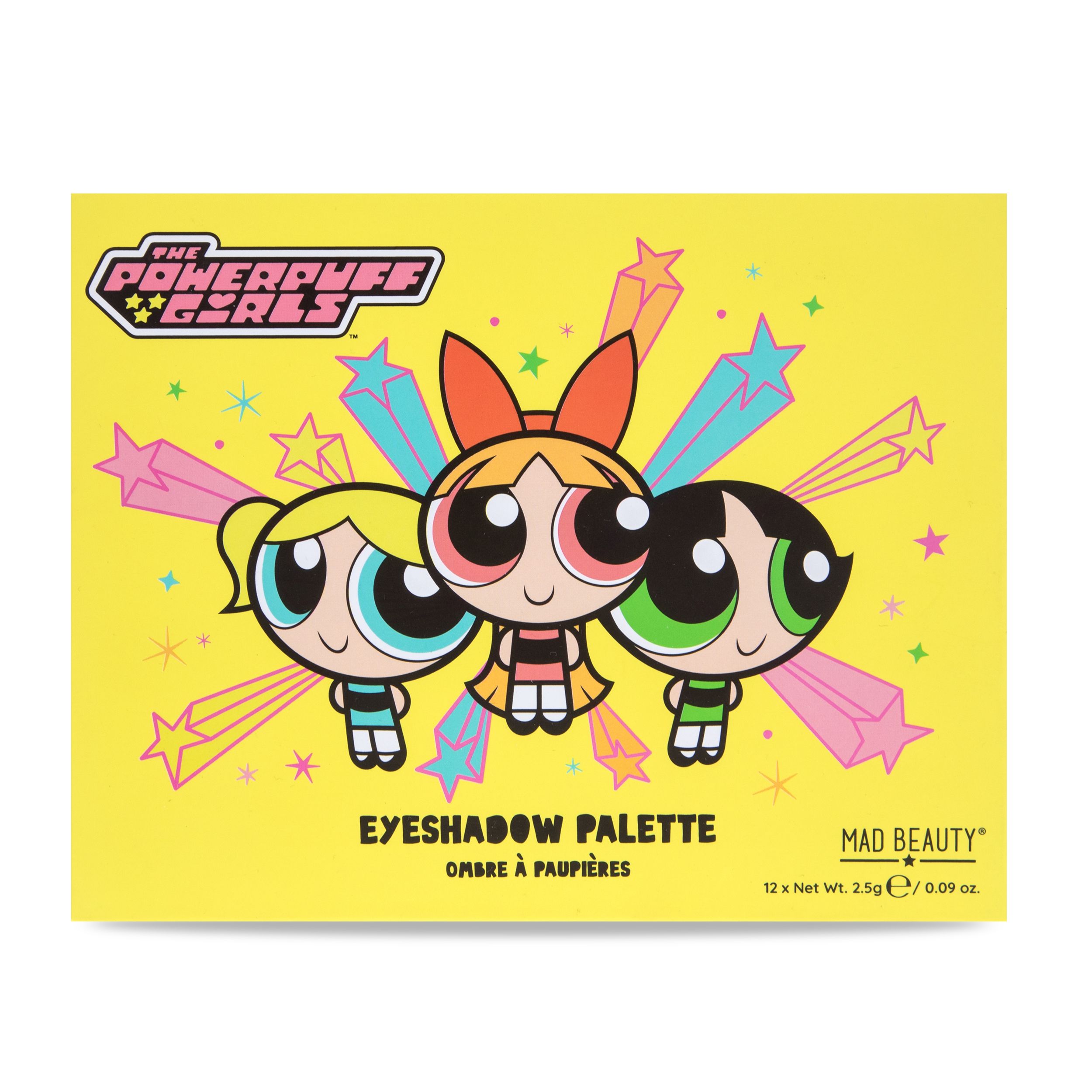 „Powerpuff Girls“ akių šešėlių paletė Akių šešėlių paletės ir makiažas