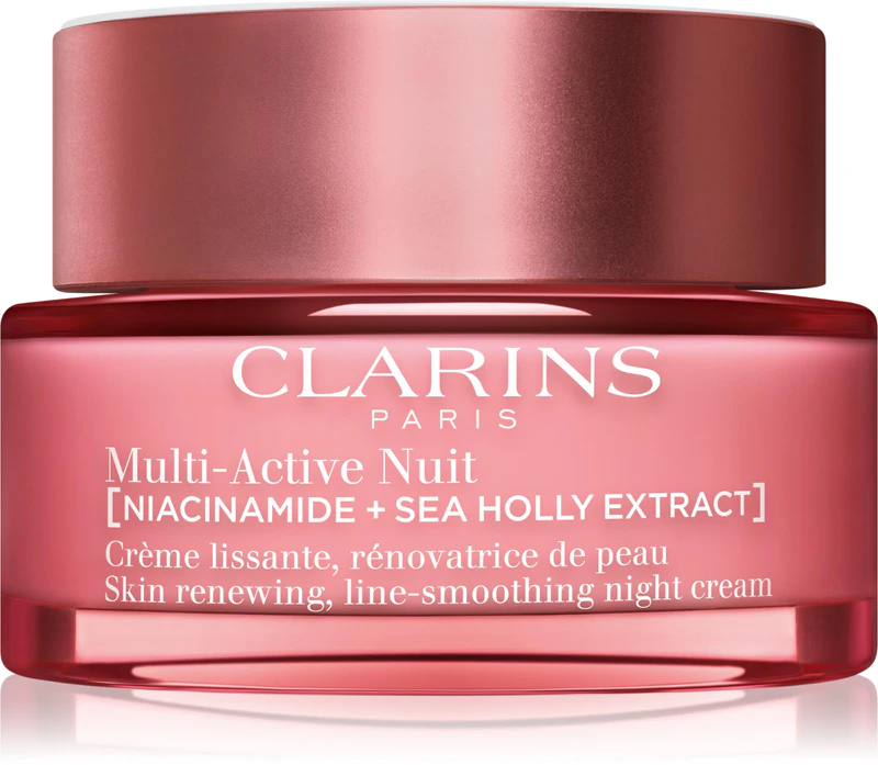 Clarins Multi-Active Nachtcreme für trockene Haut – regenerierende Nachtcreme für trockene Haut