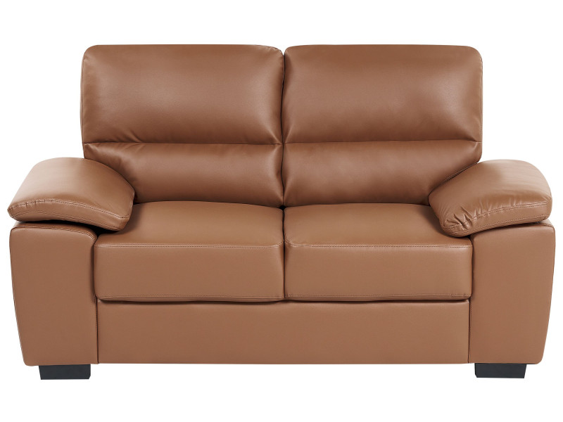 Sofa VOGAR Ekoskóra Złoty brąz dla 2 osób