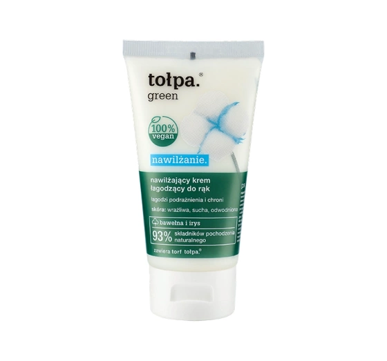 Tołpa Green nawilżanie nawilżający krem łagodzący do rąk 75ml