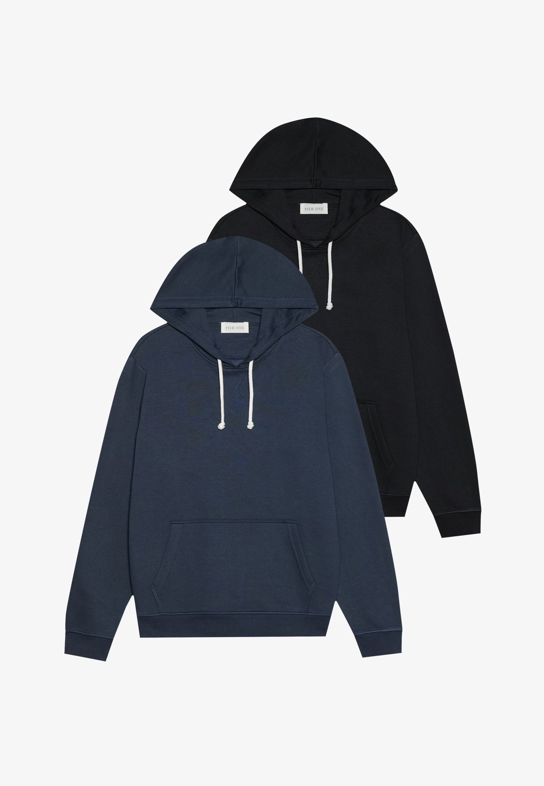 Pier One 2er-Pack – Hoodie – Dunkelblau/Schwarz