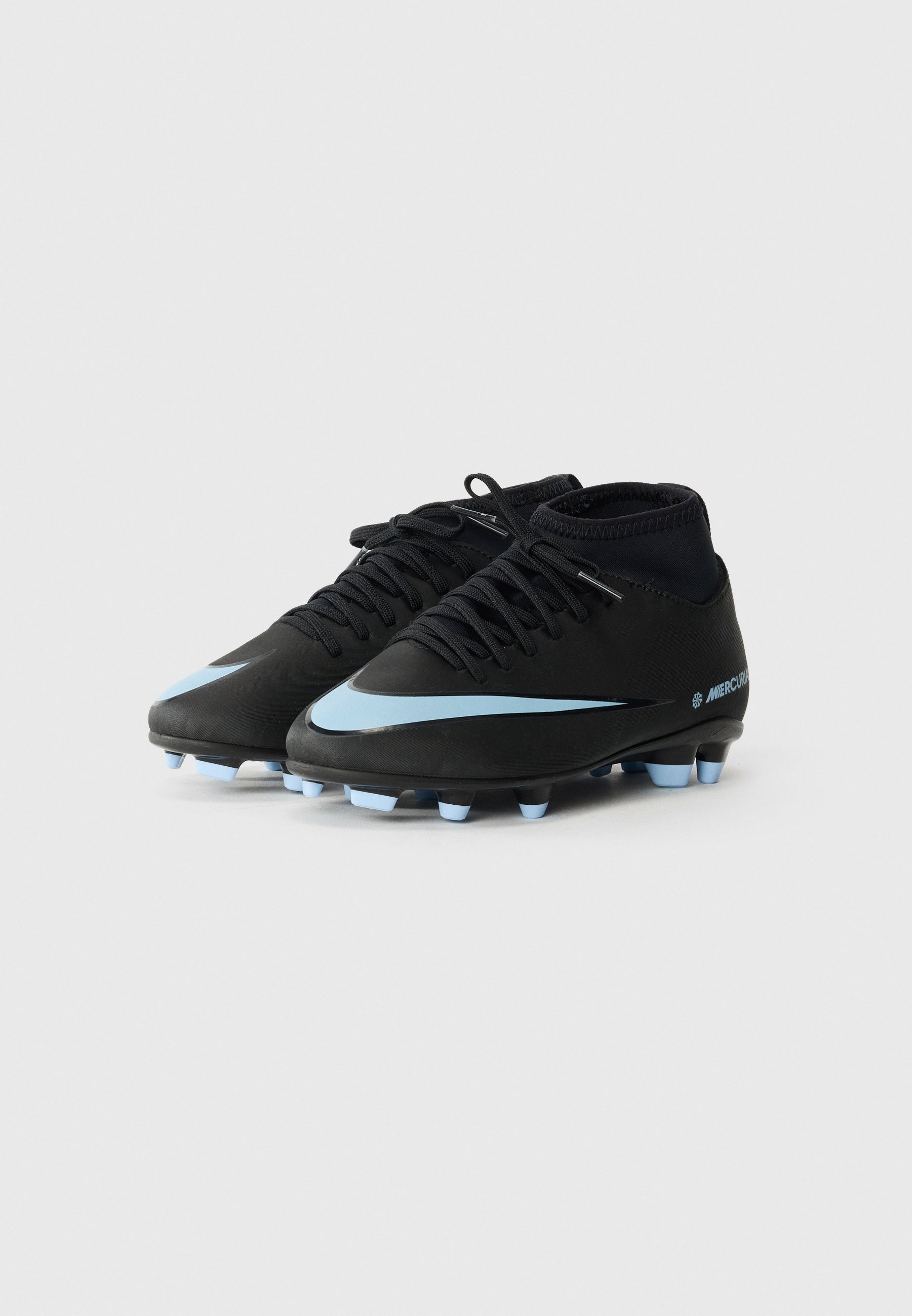 Chaussures de football Nike Performance 10 CLUB UNISEXE - Terrain ferme - Noir/Bleu glacier