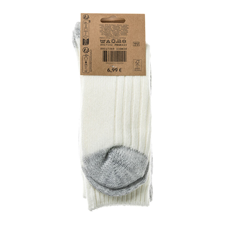 Chaussettes et collants Femme Gris