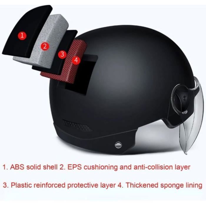Casque Trottinette Electrique - Marque - Modèle - Noir - ABS éponge - Trottinette - Adulte - Homme