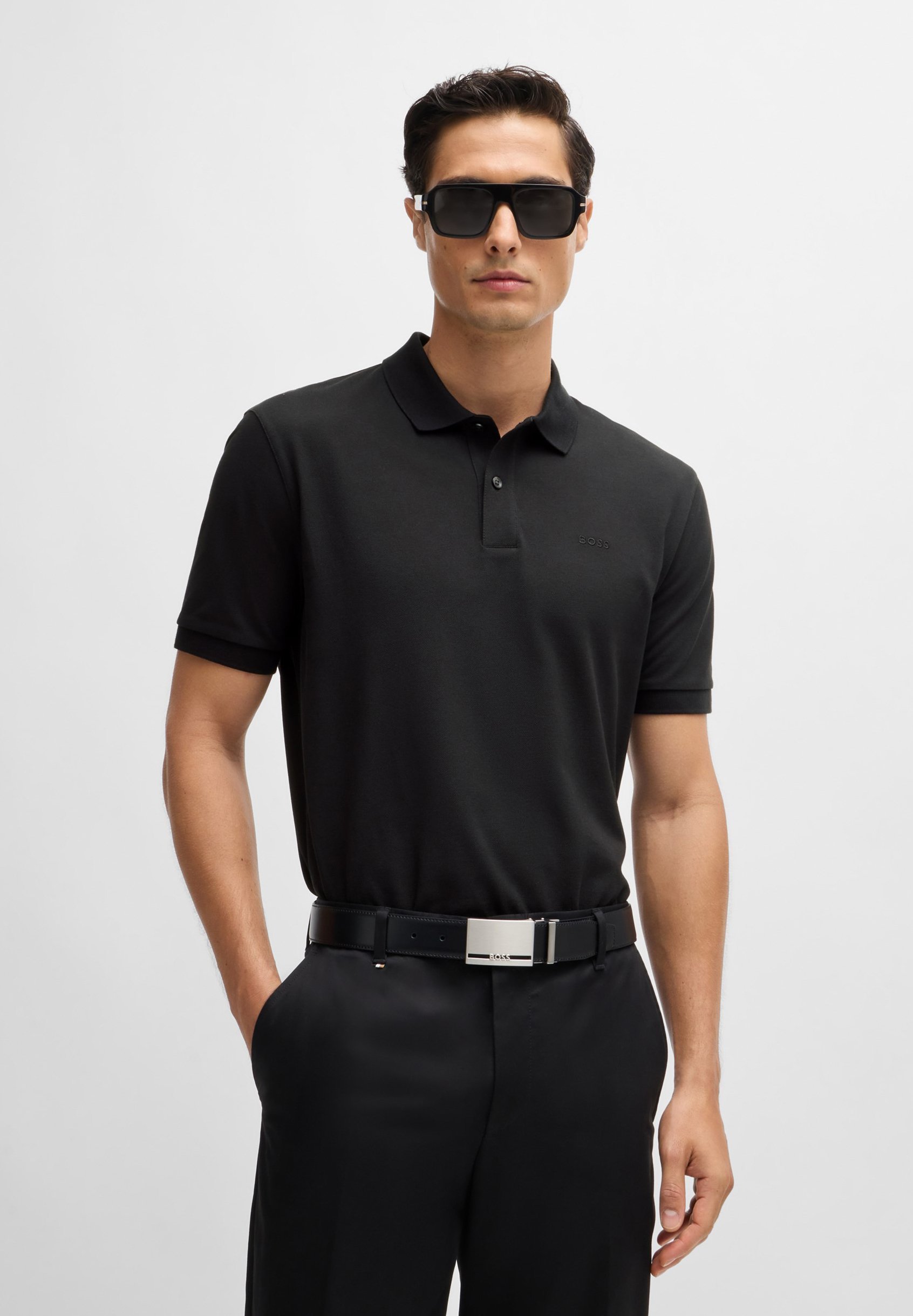 BOSS PALLAS - Poloskjorter - black