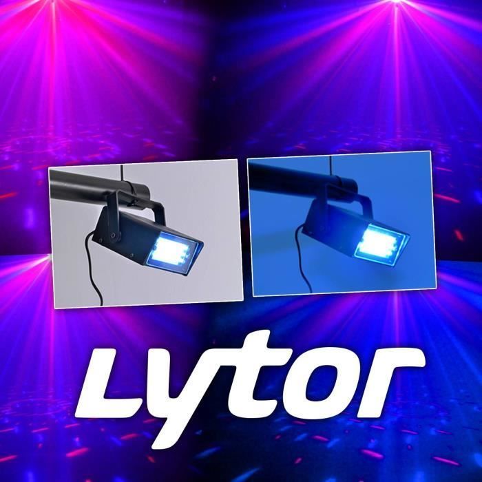 Complete DJ sound pack amp + 500W speakers + Mixer + SIXMAGIC LED RGB LIGHT + LEDSTROBE