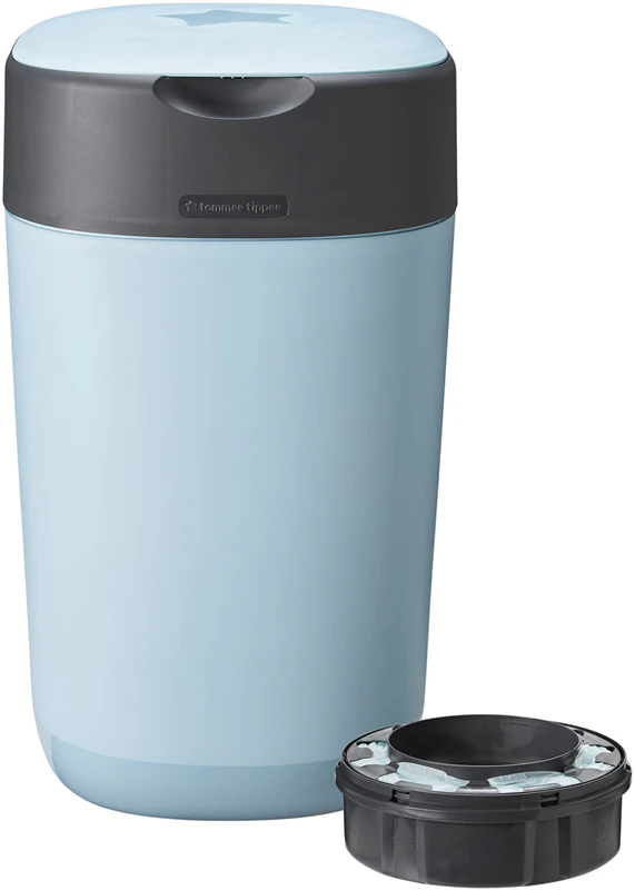 Cesto para fraldas Tommee Tippee Twist & Click azul + gaveta para fraldas