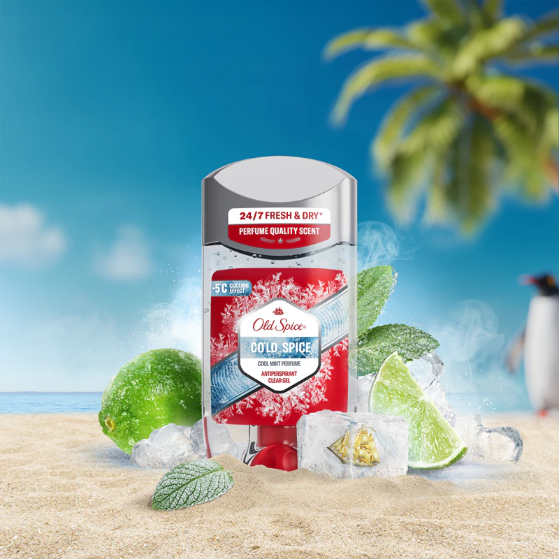 Gel antitranspirante Old Spice Cold Spice para homens