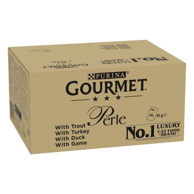 Gourmet Perle -pussit, sekoitus, megapakkaus 96 x 85 g