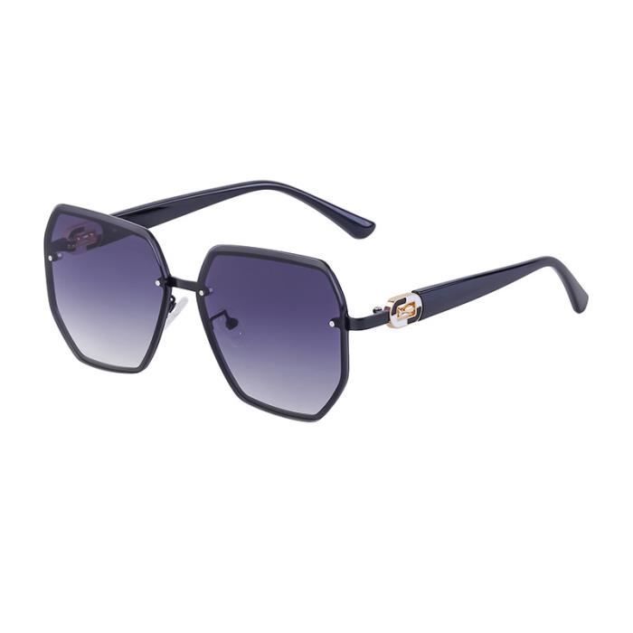 Gafas de sol SHARPHY para mujer, montura grande, estilo moderno, metal, alta calidad, deportivas, para conducir, color negro, estilo clásico y moderno.