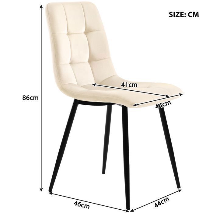 Juego de mesa de comedor de 140 × 80 cm con 4 sillas - Juego moderno de mesa y sillas para cocina/sala de estar - Sillas de terciopelo, color beige