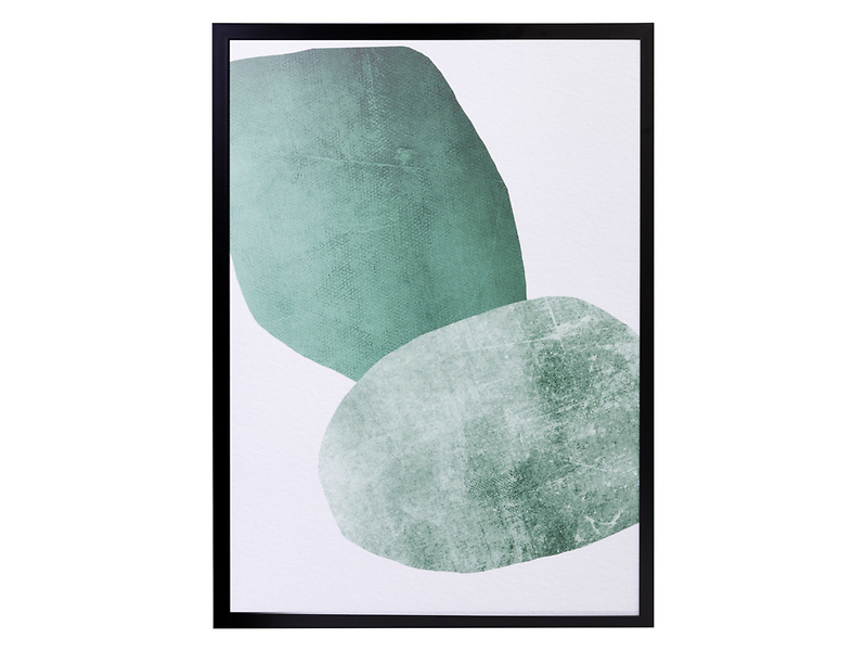 Obraz Zielone Bryły 50x70 cm