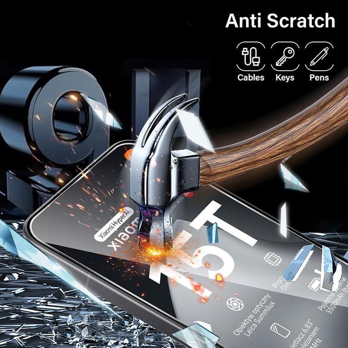 2 Verres Trempés Avant et 2 Vitres Caméra Arrière - E.F.Connection - pour Xiaomi 15T - Protection Anti-Rayures