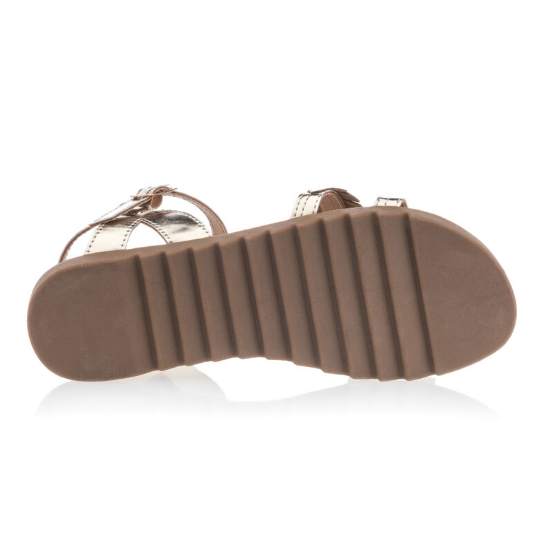 Sandalias amarillas para niña / Zapatos de punta abierta