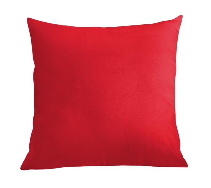 Poszewka 50x60 czerwona jednobarwna Simply