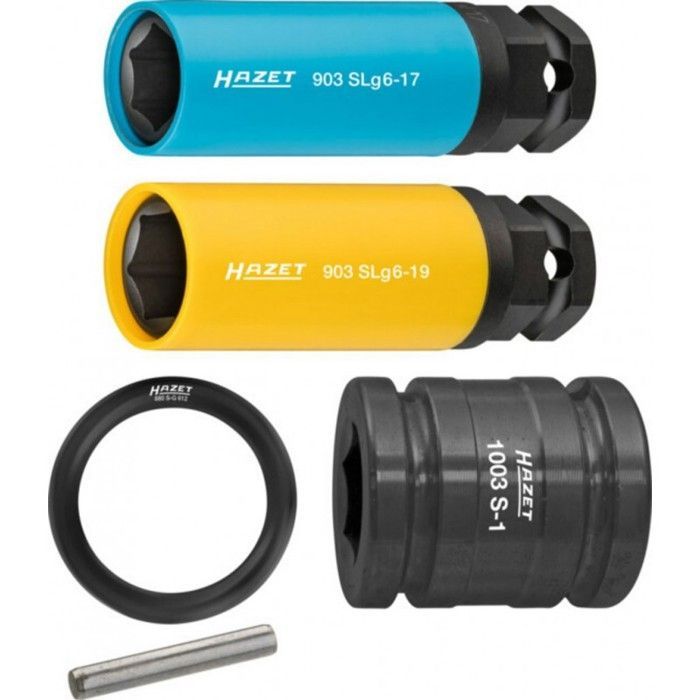 Juego de vasos de impacto HAZET con hexágono especial 903SLG6/5 HAZET