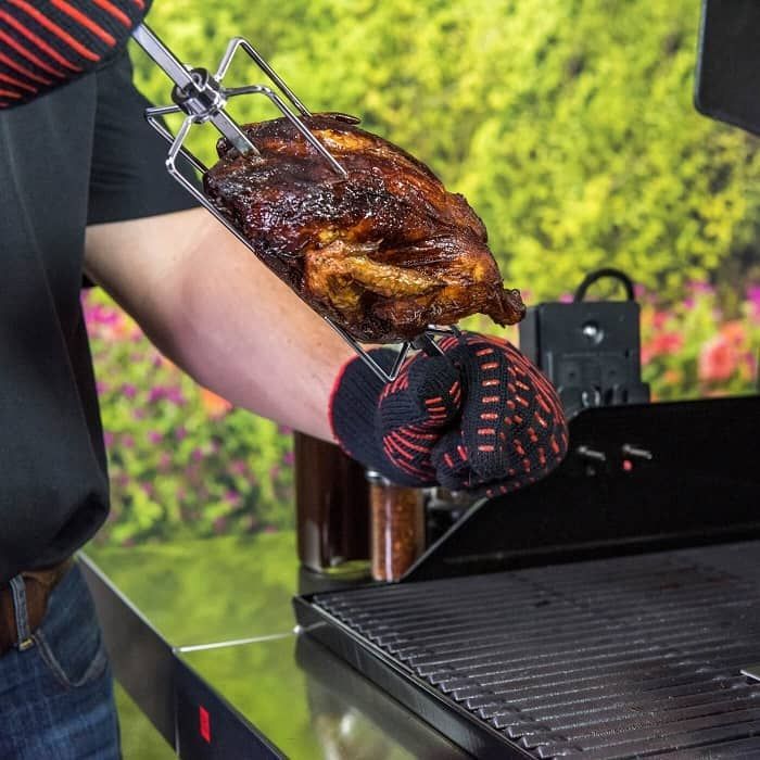Barbecue accessory - Char-Broil - Universal rotisserie with motor - Gas