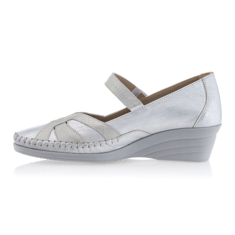 Zapatos cómodos para mujer, color gris.
