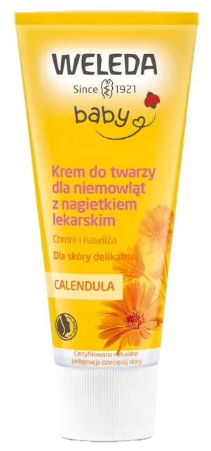 Weleda Calendula Krem do twarzy dla niemowląt z nagietkiem lekarskim