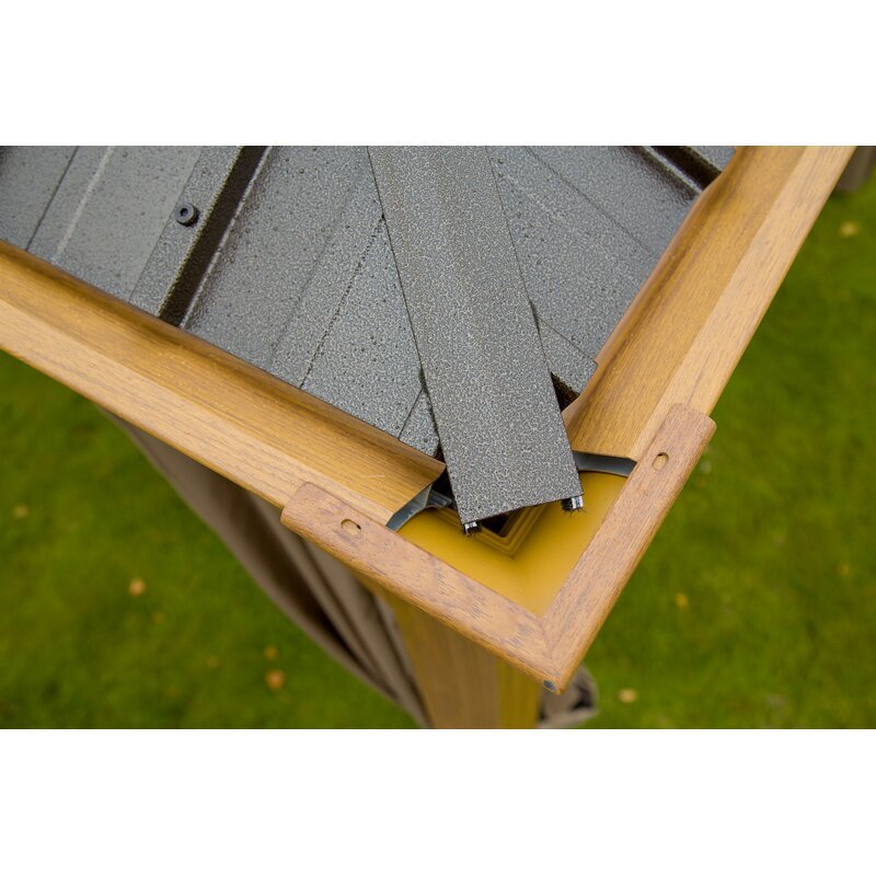 Cavus 20 Fuß B x 12 Fuß T Verzinkter Stahl-Terrassenpavillon