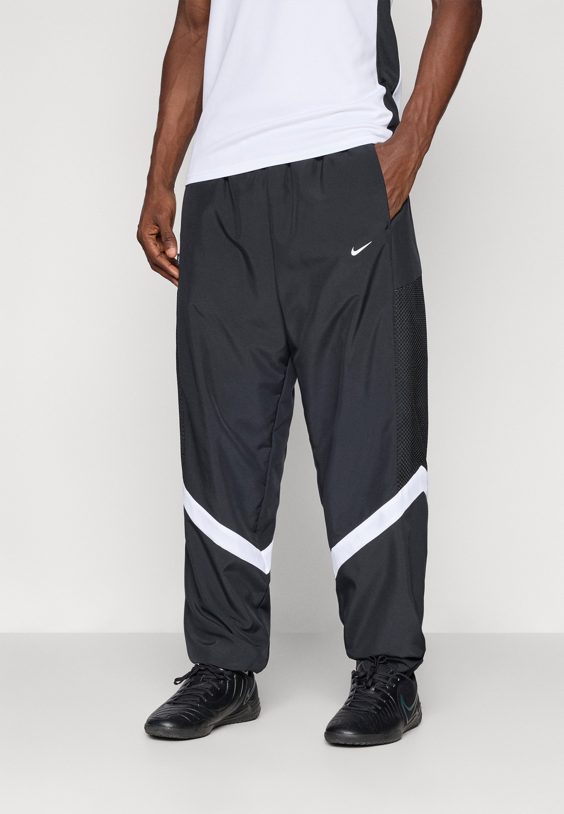 Nike Performance ICON - Teplákové kalhoty - černá/bílá