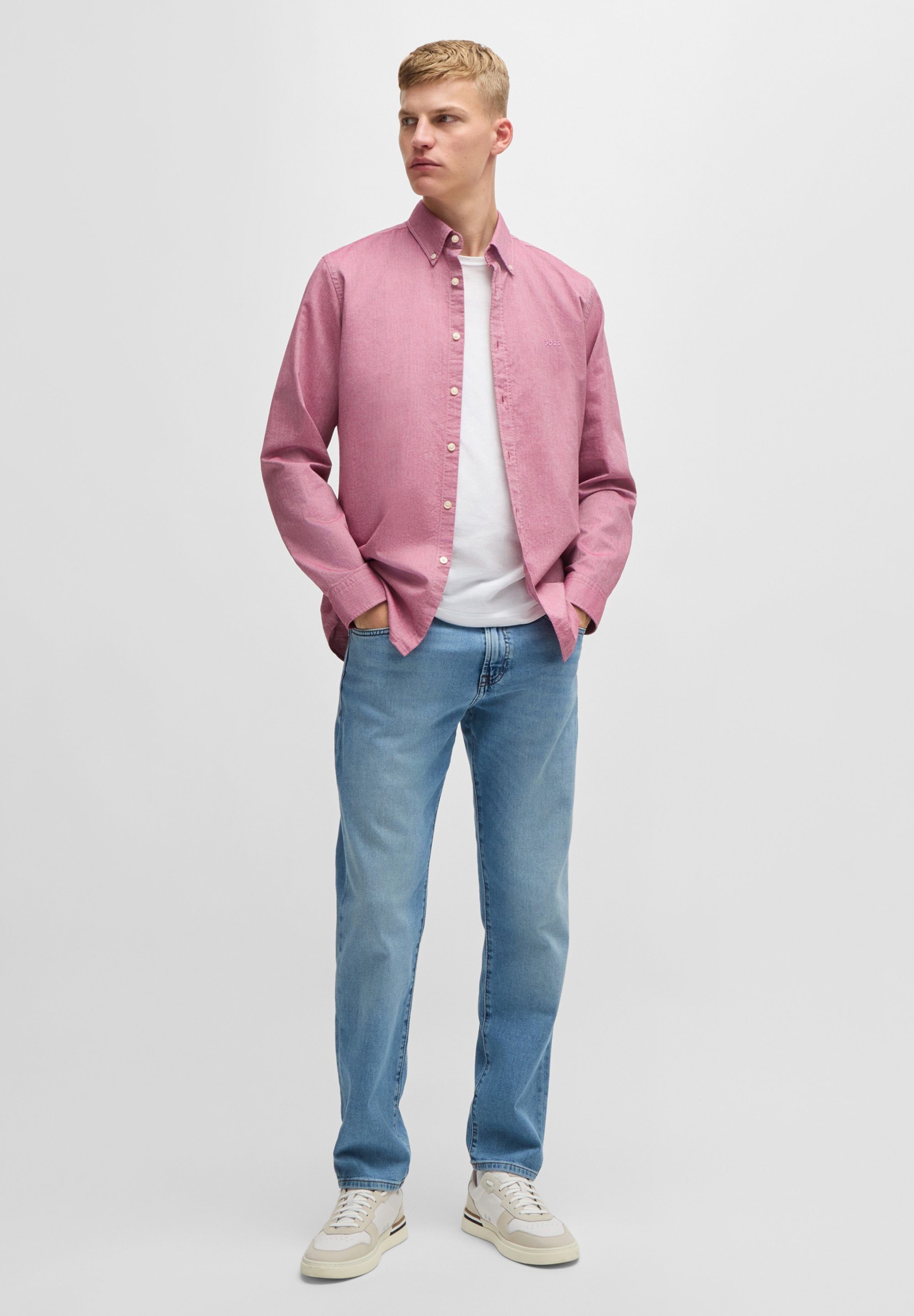 BOSS REMAINE BC - Jean droit - bleu vif