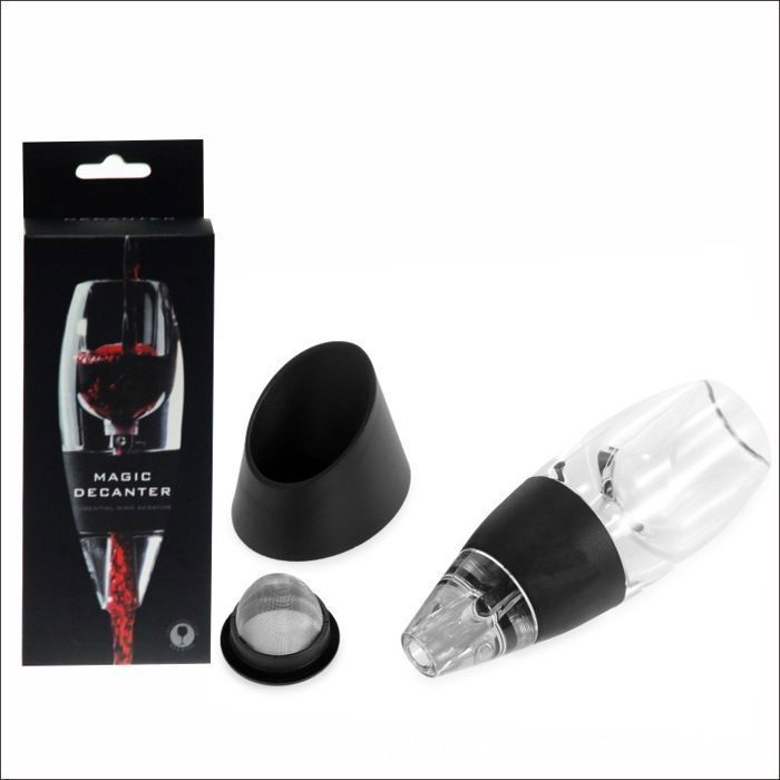 Decantador mágico con aireador esencial, filtro de vino, caja de regalo y bolsa de viaje incluidas, decantador multicolor.
