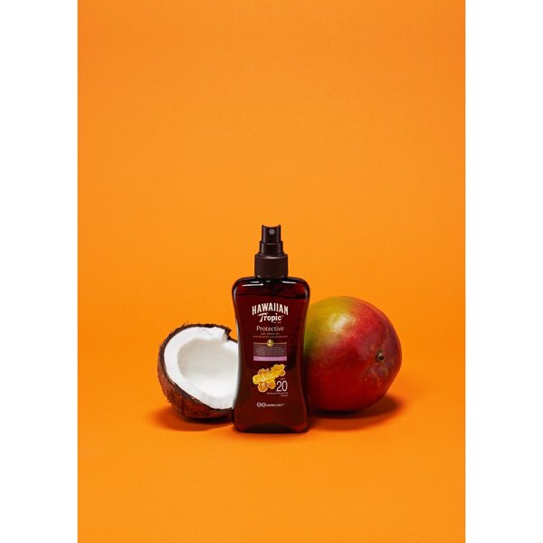 Ulei spray uscat Hawaiian Tropic Glowing Protection SPF20<br>200ml