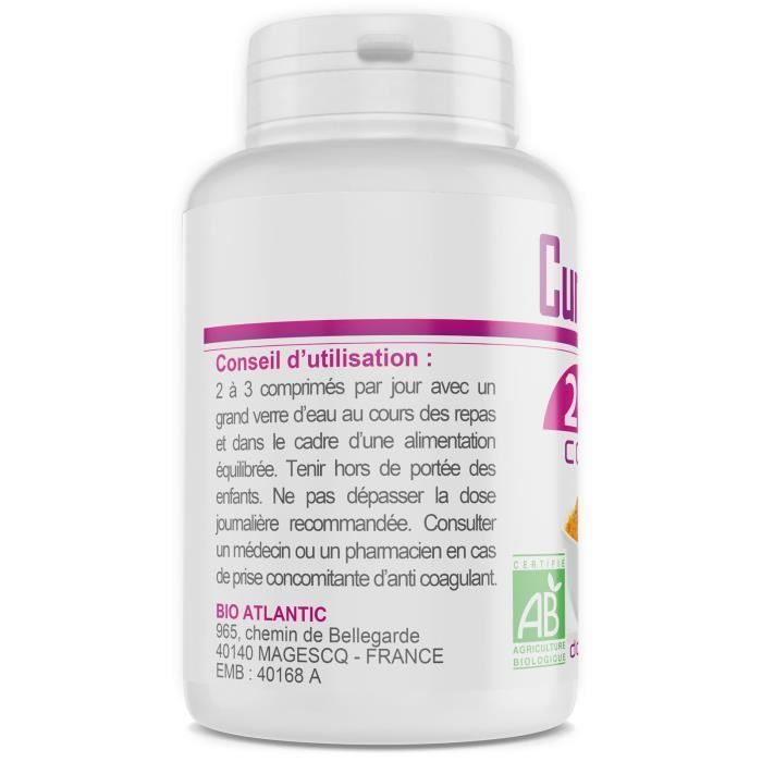 Curcuma Bio 400mg - 200 Comprimés