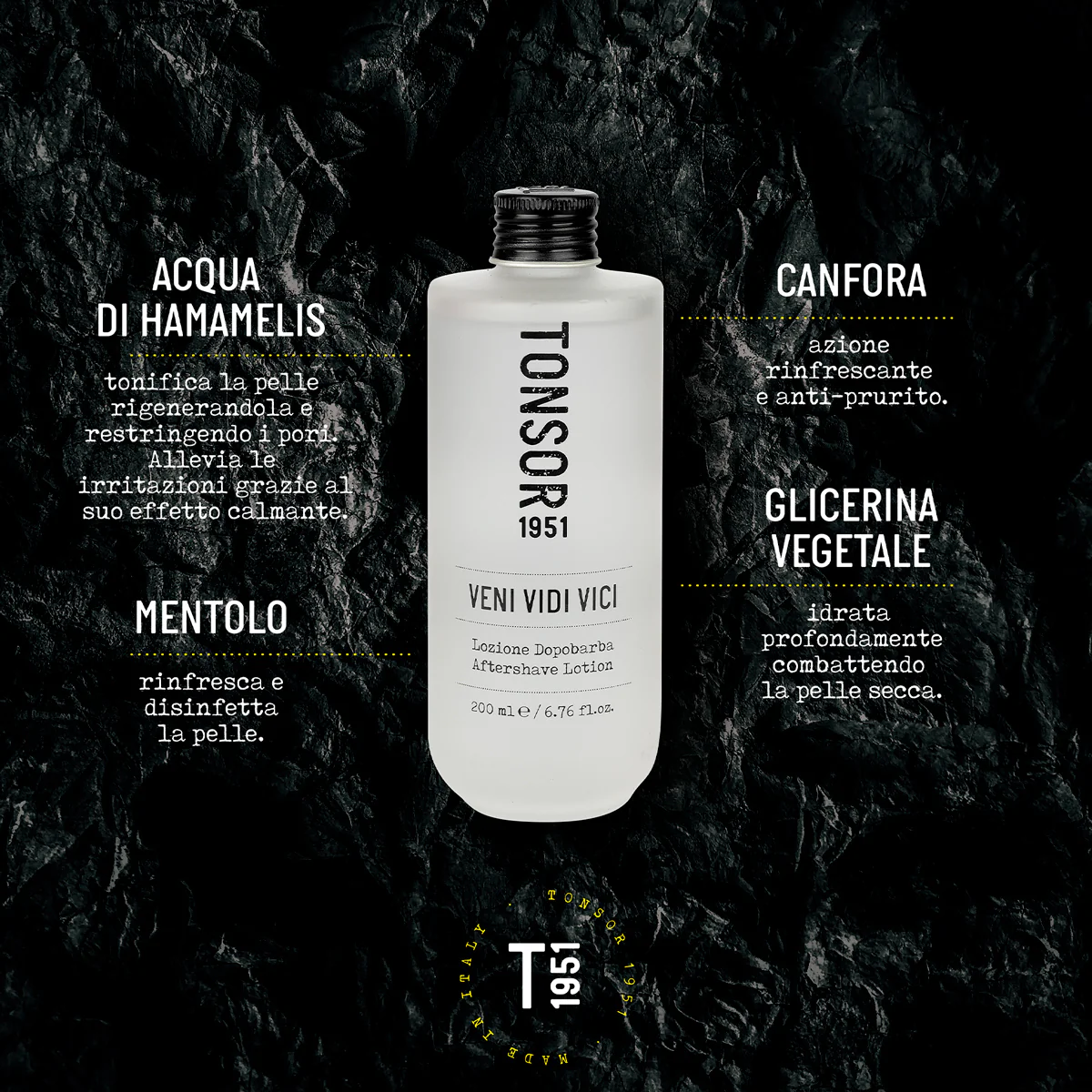 Rasatura e Cura della Barba Veni Vidi Vici Lozione Dopobarba - Lozione Dopobarba