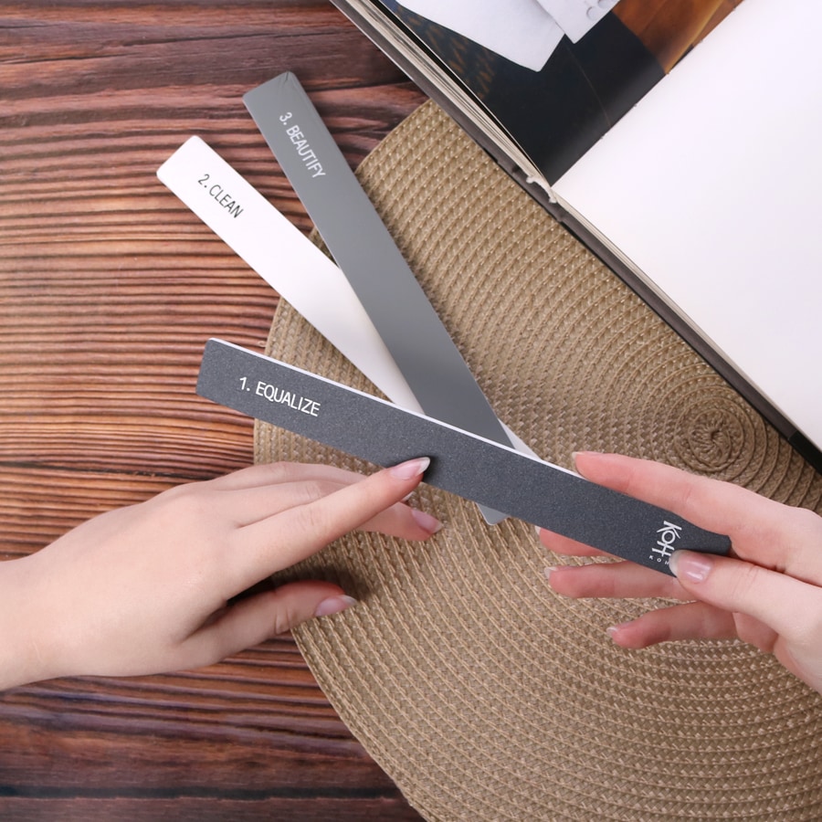 Kit de soin des ongles KOH, comprenant un polissoir à ongles brillant – 1 pièce