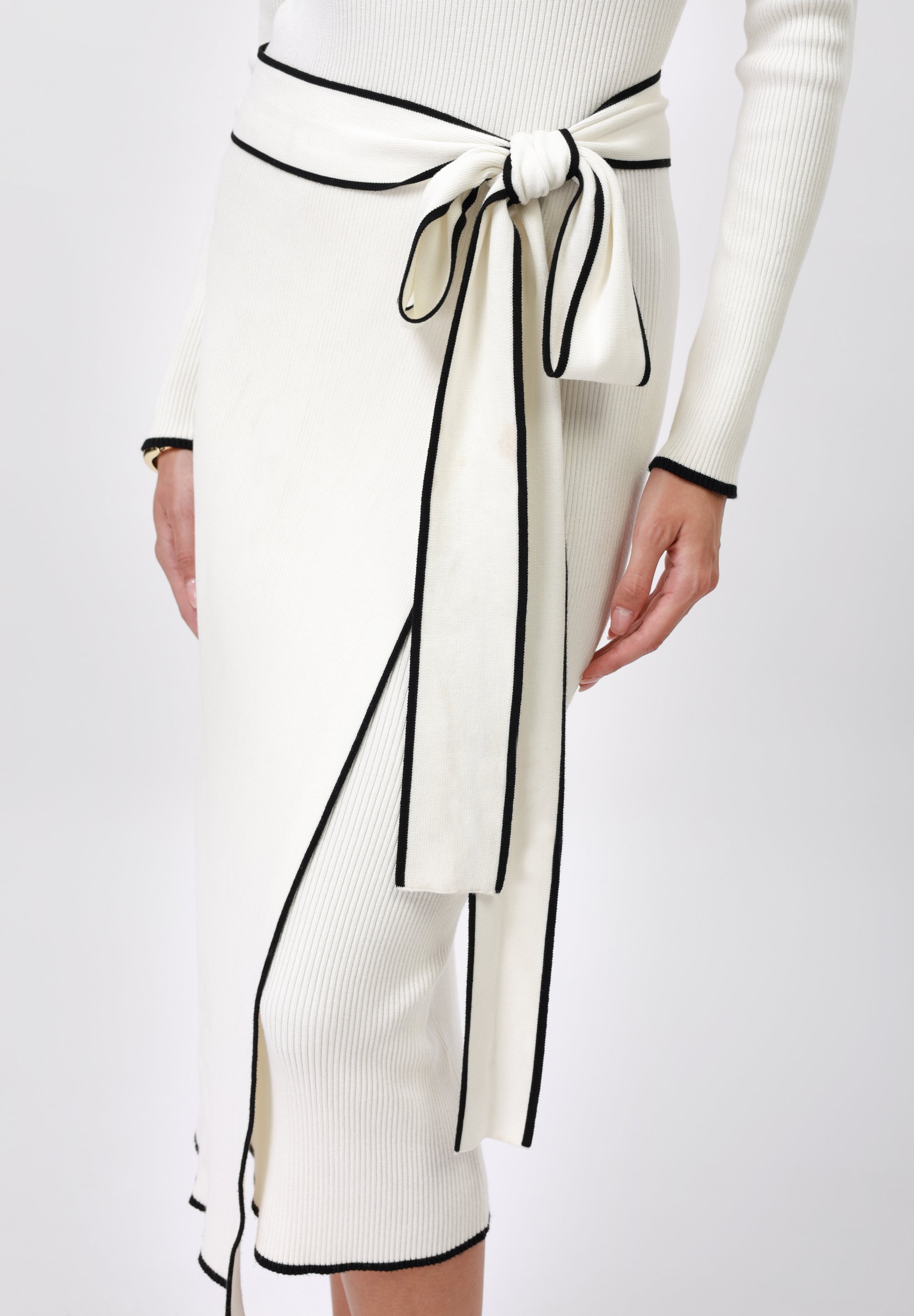Anna Field Jumperjurk - wit/zwart