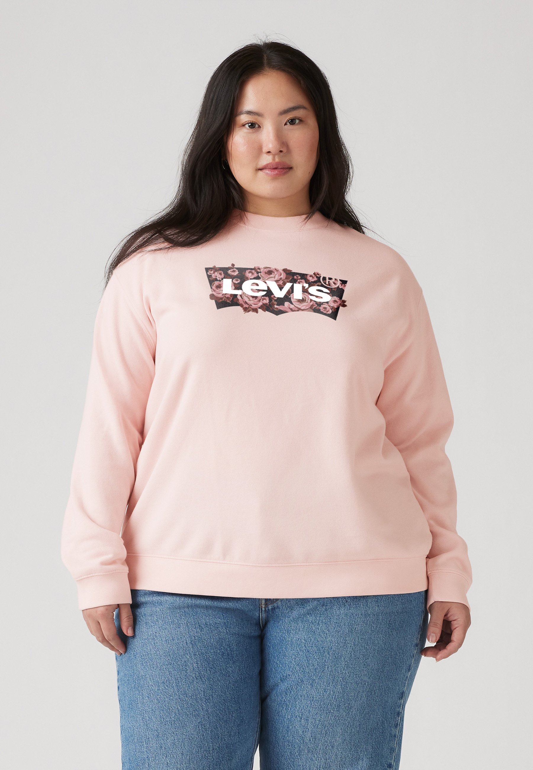 Sweat-shirt Levi's® Plus EVERYDAY CREW - rose