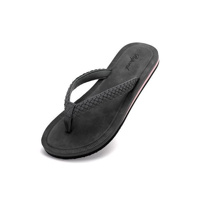 Unisex Flip-Flops - Ricord - Black - Size 36 EU - Non-slip - Quick-drying