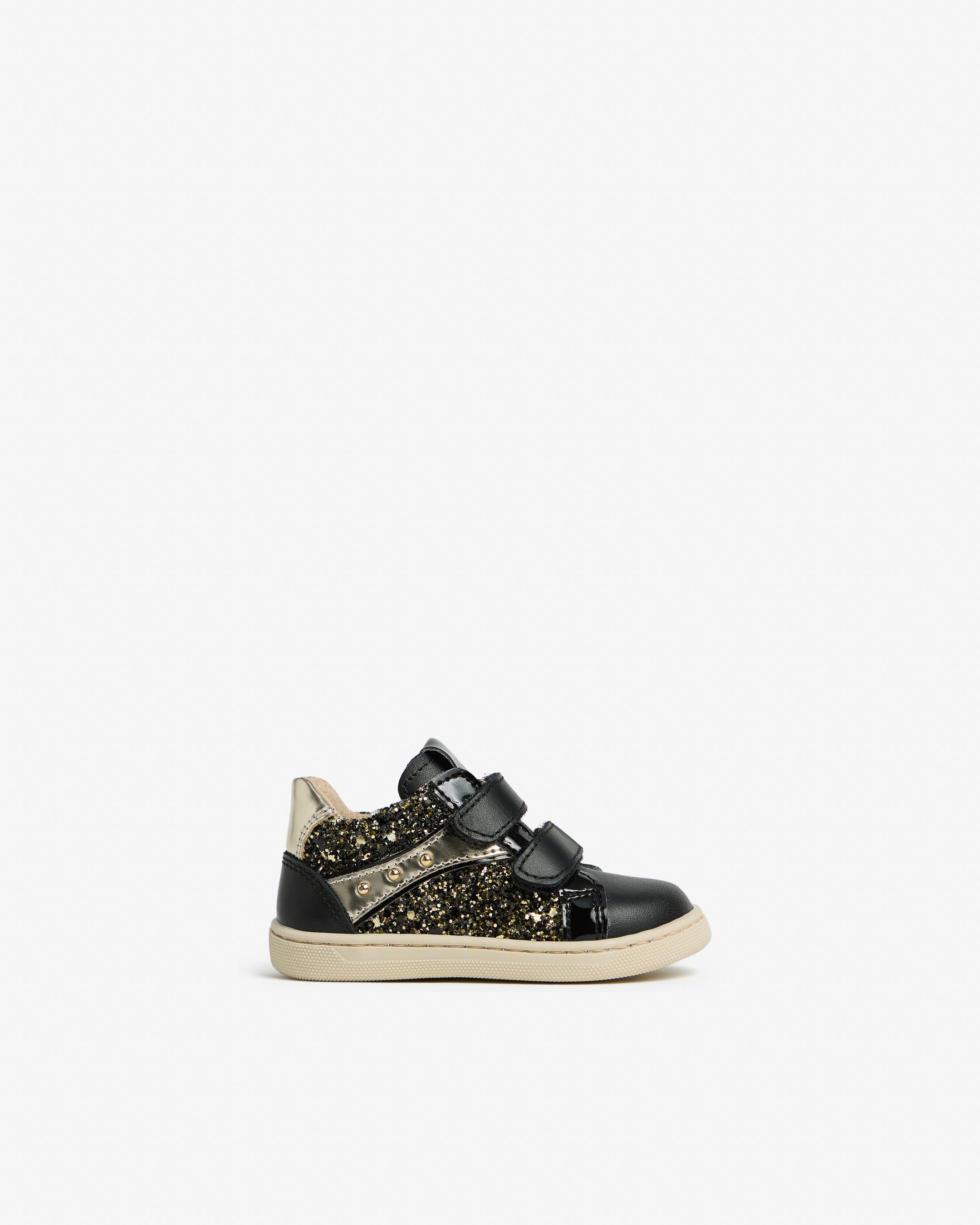  Junior-Sneaker für Mädchen aus Funktionsmaterial und Leder