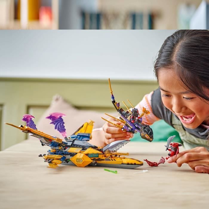 LEGO NINJAGO 71833 Il Super Stormplane di Ras e Arin - Set di costruzioni per bambini dagli 8 anni in su