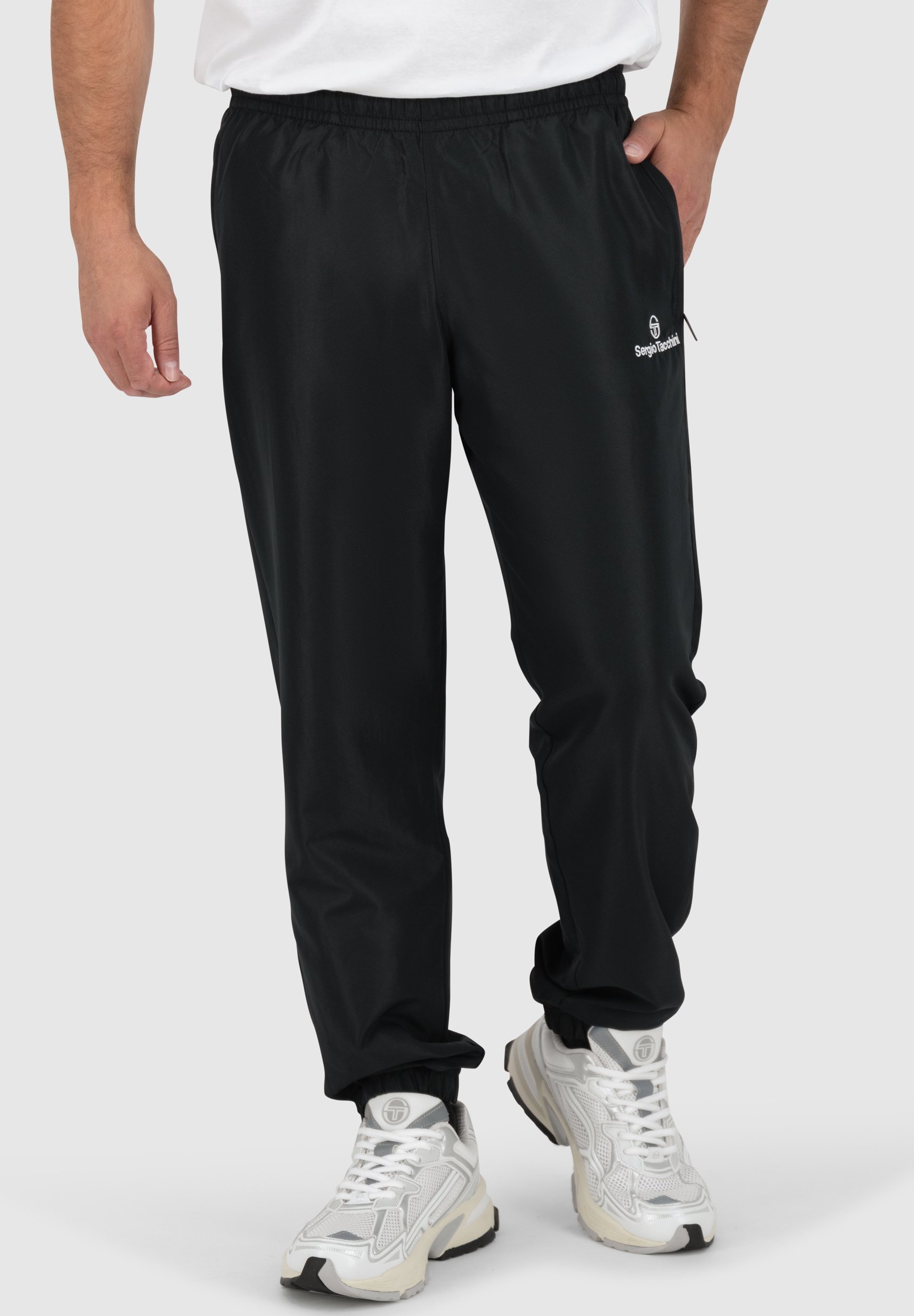 Sergio Tacchini CARSON PANTS - Trainingsbroek - zwart wit