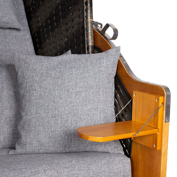 Șezlong de plajă Laboe, design 560, inclusiv set de accesorii