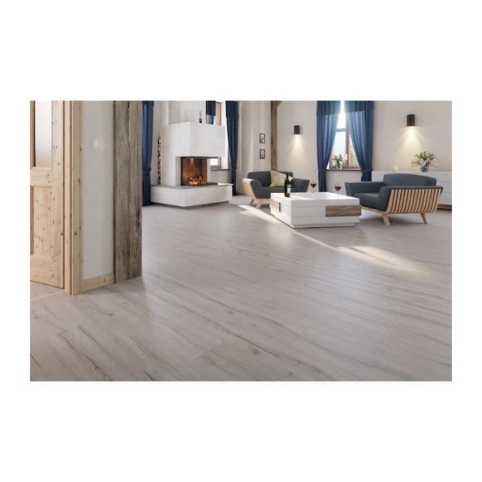 Parquet Stratifié Kronotex - Chêne Gris Centenaire Advanced D4175 - 1380 x 193 x 8 mm