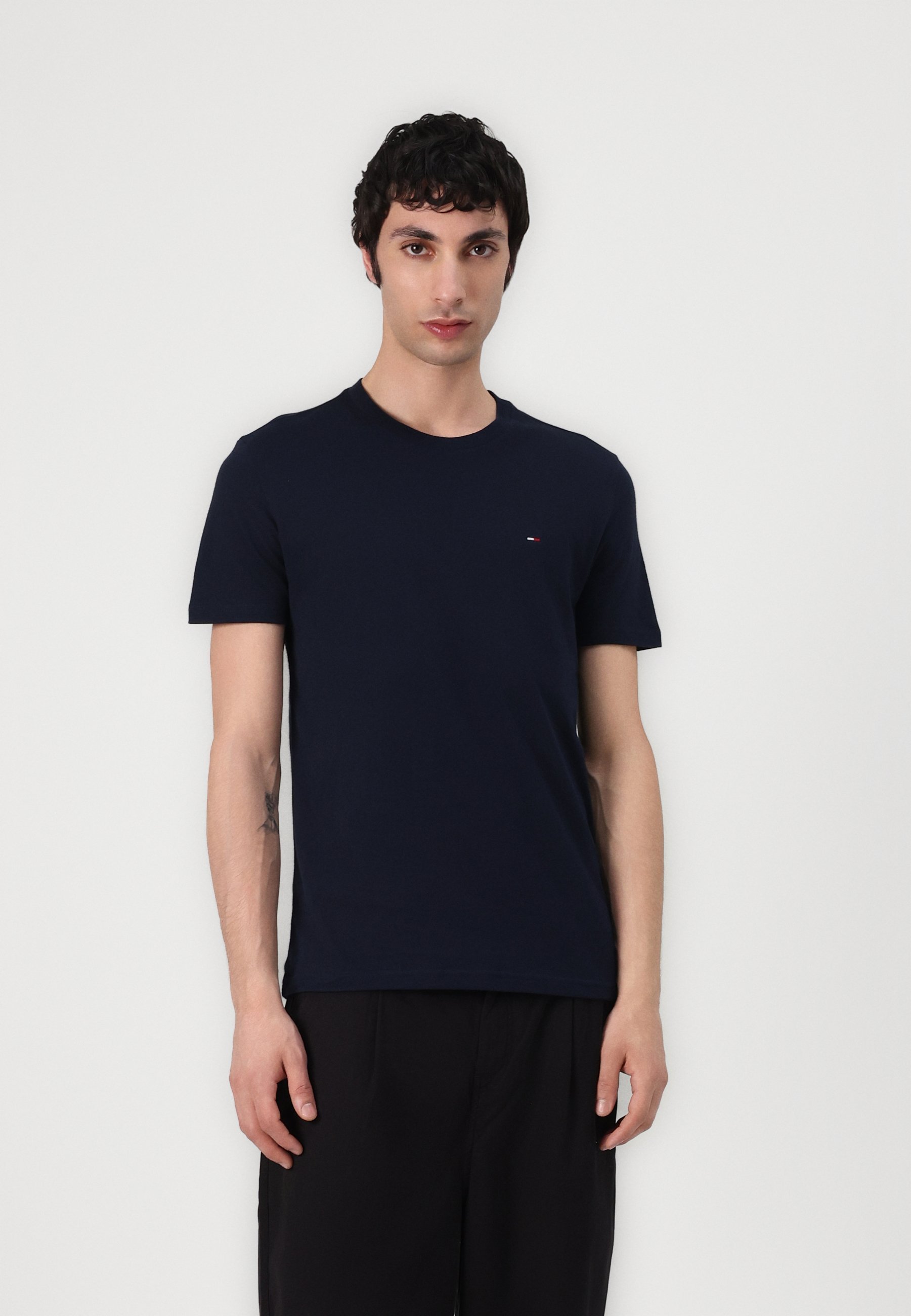 Tommy Jeans Slim Tee 2-pack - Basic T-shirt - donkerblauw/ecru