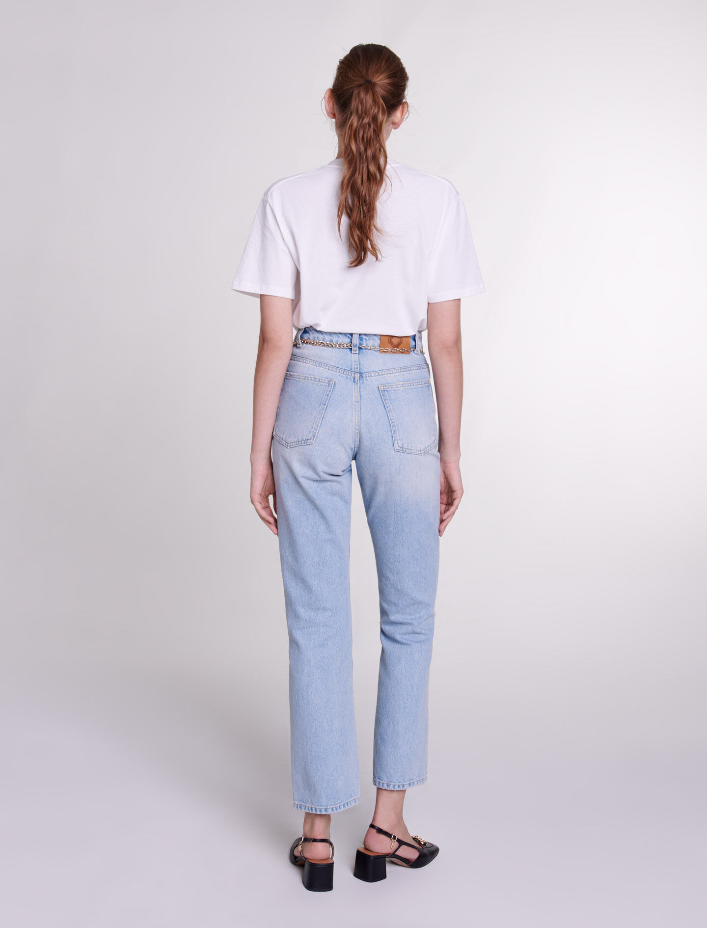 Tricou cu sclipici - Alb
