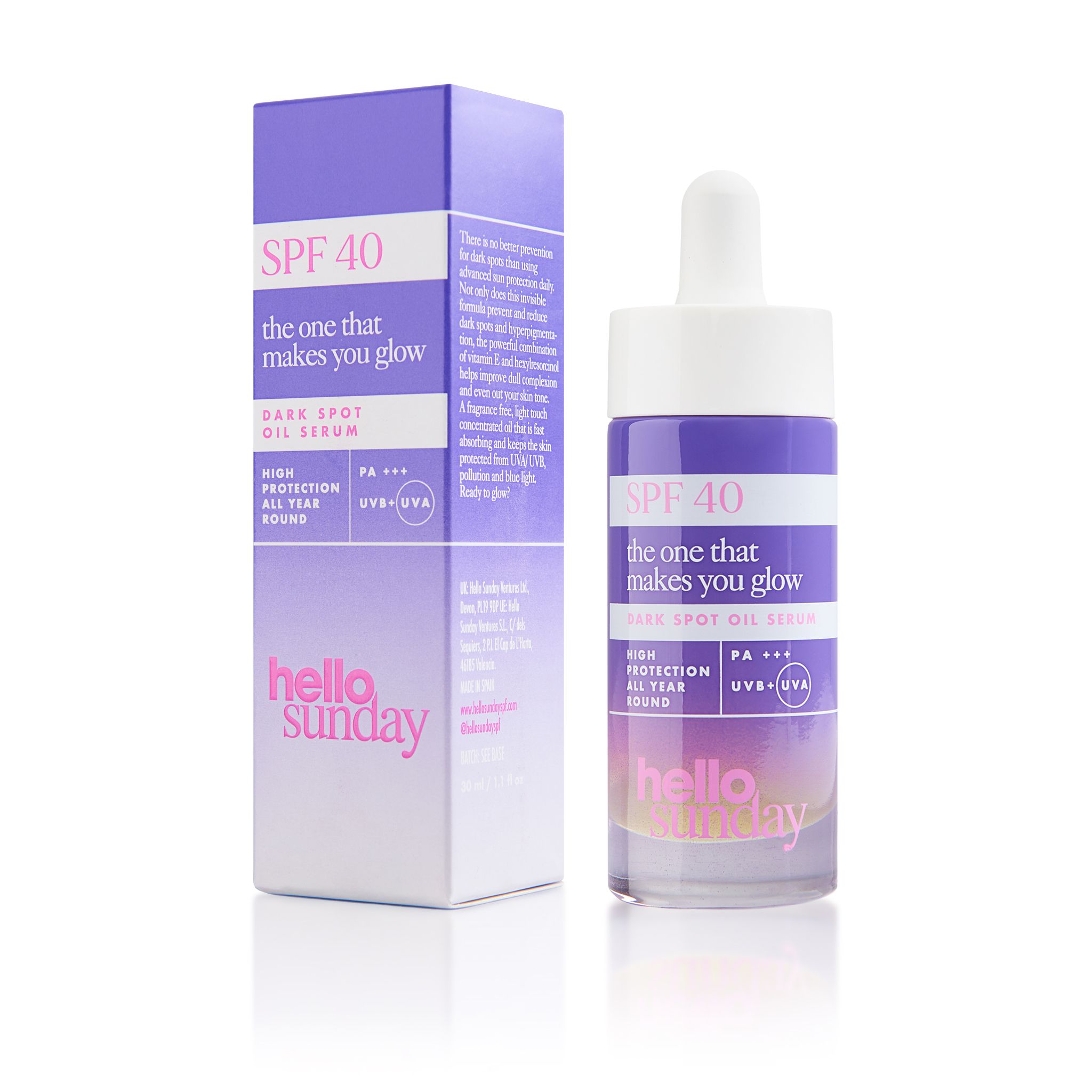 Sérum proti vypadávaniu pleti The One That Makes You Glow SPF 40 Omladzujúce krémy na tvár