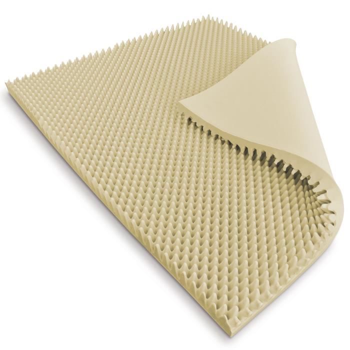 Surmatelas 160x200 cm- Mémoire de Forme Massant 9 zones- Equilibré- Epaisseur 10 cm- Dehoussable