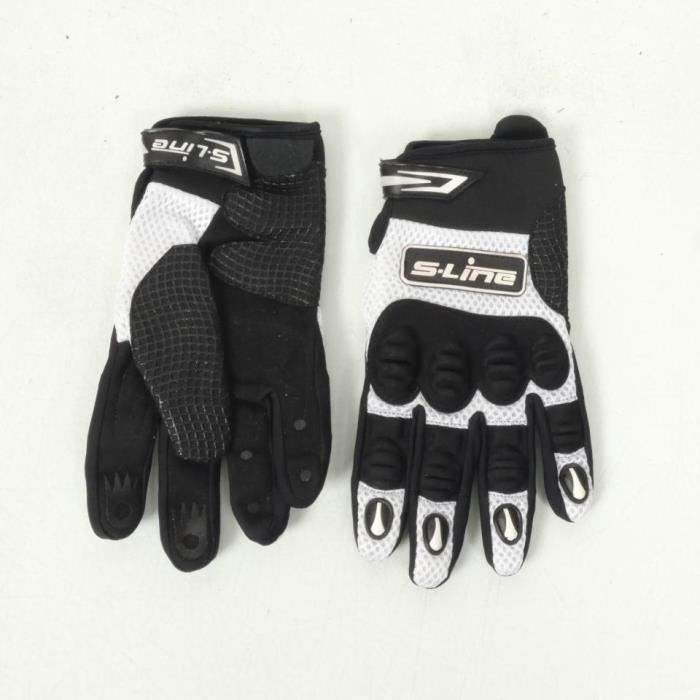 Guantes S-Line para motocross/bicicleta de montaña/descenso, talla M, para hombre/mujer, negro/blanco, GAN 460 M 09, nuevos