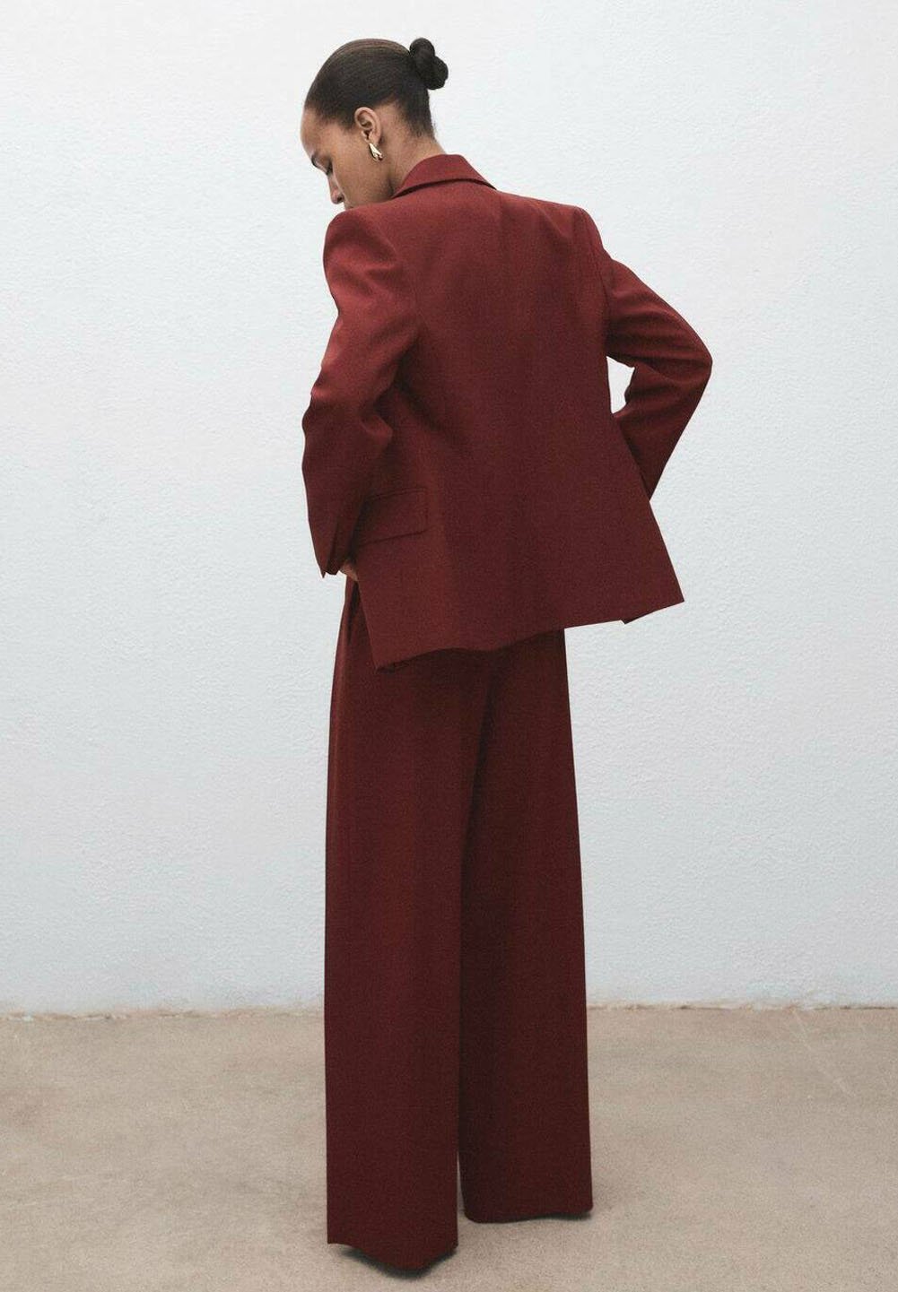 Pantalon Mango - orange chiné